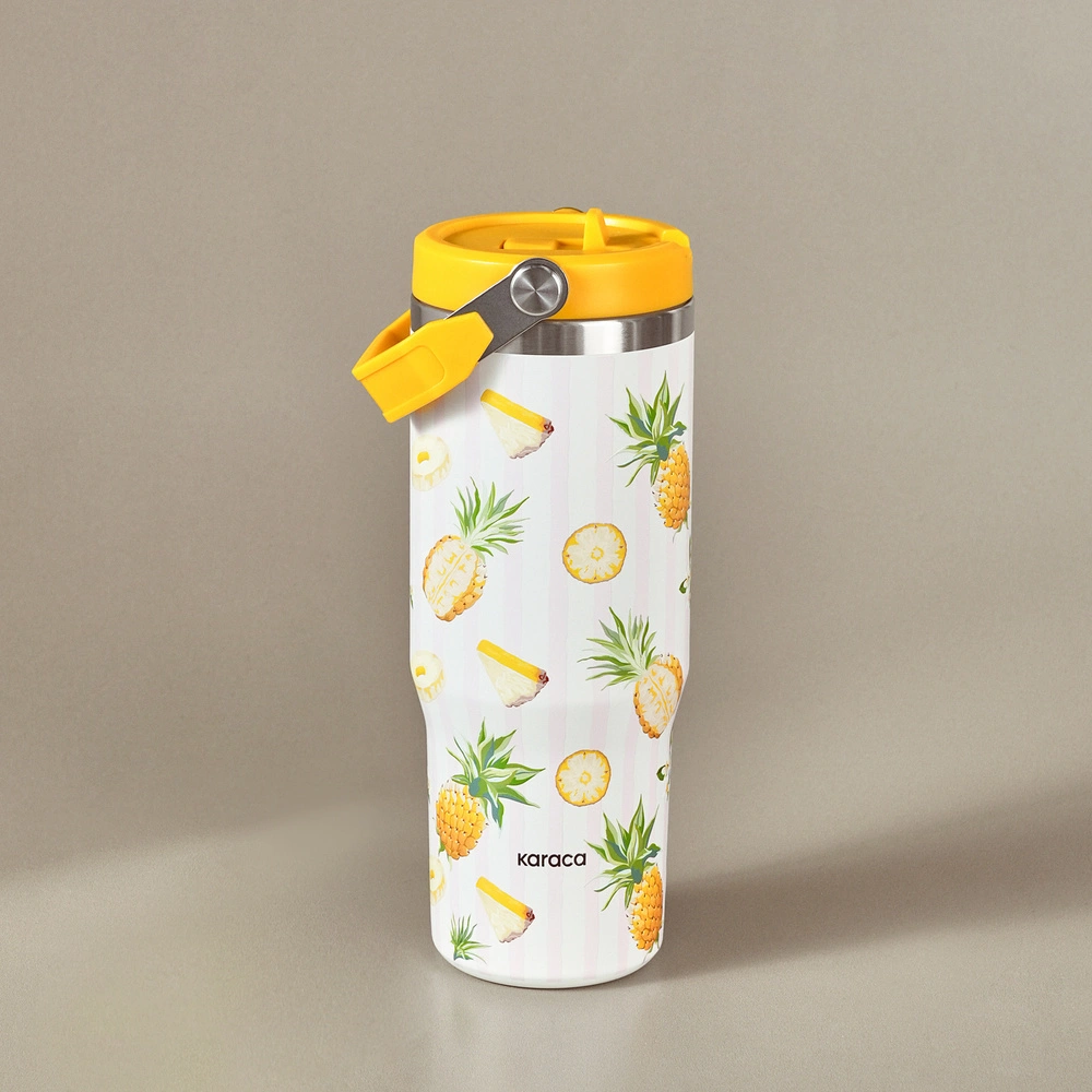 Karaca Strio Ananas Çelik Sızdırmaz Termos 900 ml görseli 1