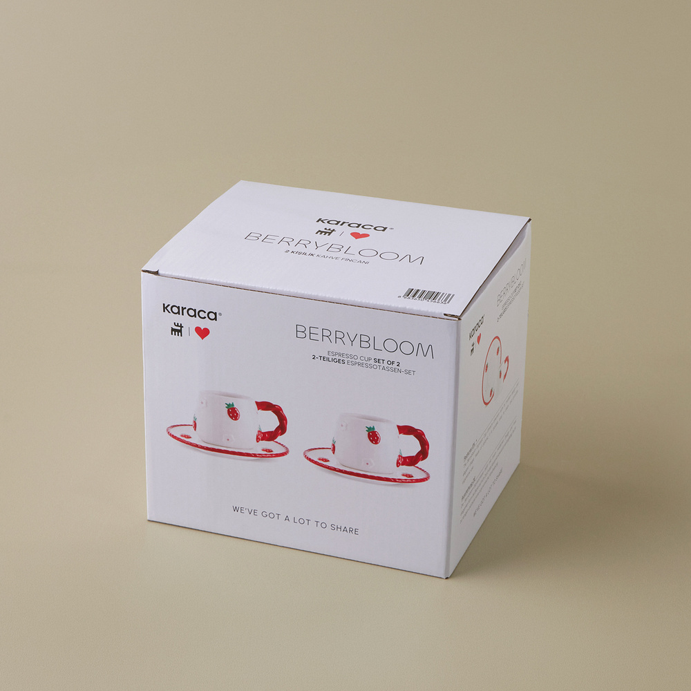 Karaca Berrybloom 2 Kişilik Kahve Fincan Takımı 100 ml görseli 6