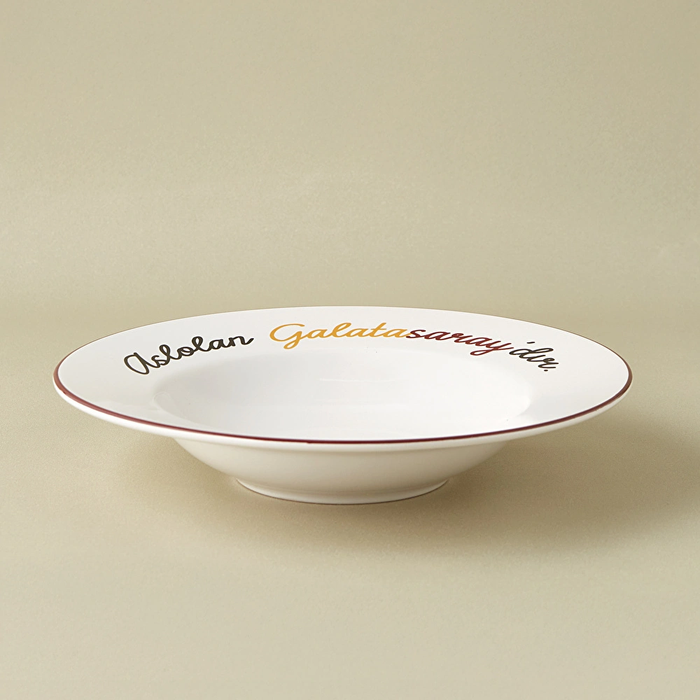 Karaca x Galatasaray Lisanslı Makarna Tabağı 27 cm görseli 4