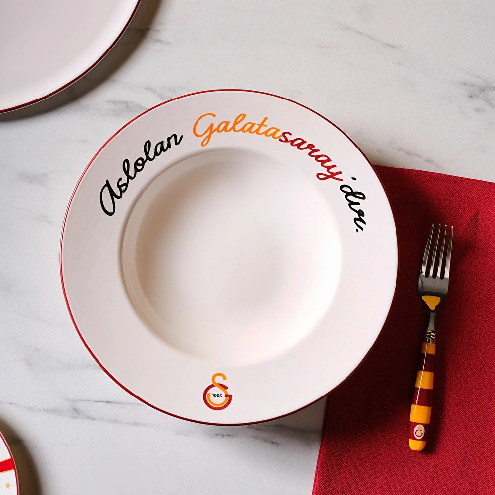 Karaca x Galatasaray Lisanslı Makarna Tabağı 27 cm görseli 5