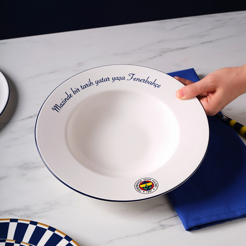 Karaca x Fenerbahçe Lisanslı Makarna Tabağı 27 cm görseli 6