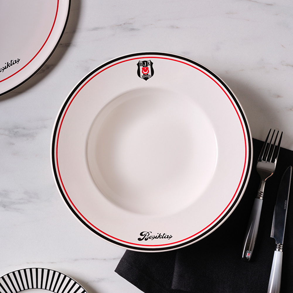 Karaca x Beşiktaş Lisanslı Makarna Tabağı 27 cm görseli 5
