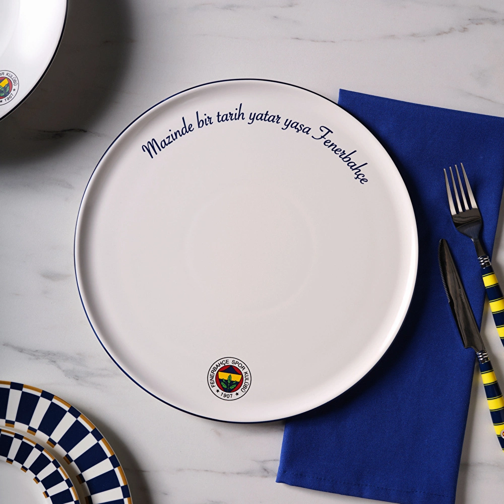 Karaca x Fenerbahçe Lisanslı Pizza Tabağı 32 cm görseli 4