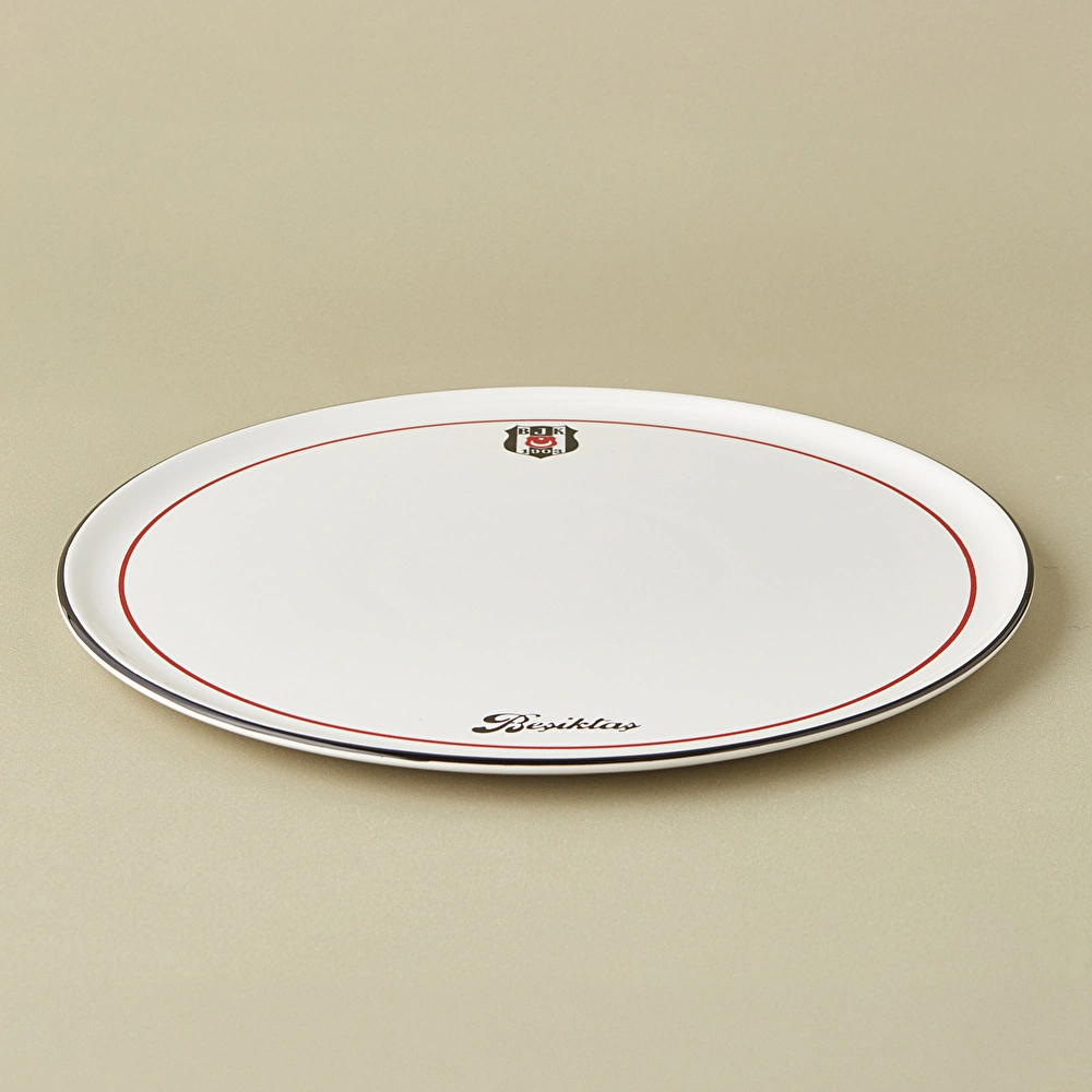 Karaca x Beşiktaş Lisanslı Pizza Tabağı 32 cm görseli 3