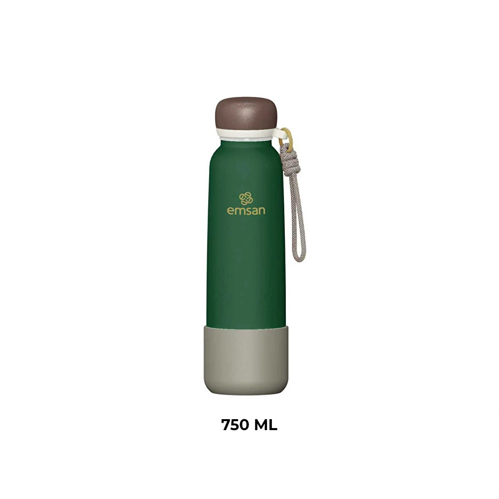 Emsan Thermos Bottle Çelik Sızdırmaz Termos 750 ml Yeşil görseli 5