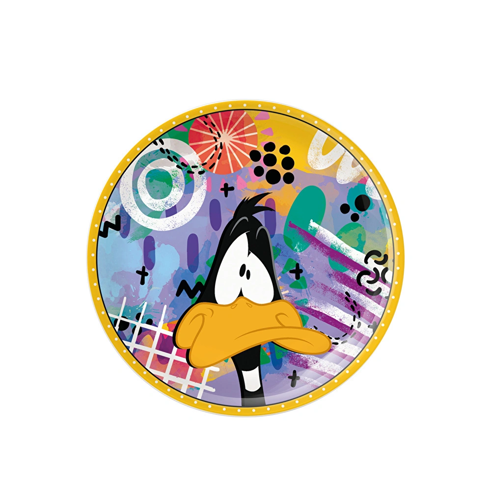 Egan Italy Looney Tunes Daffy Duck Pasta Tabağı görseli 1