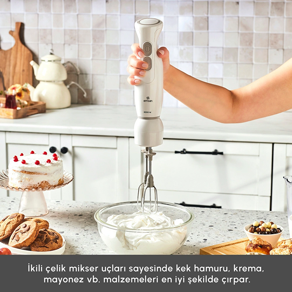 Emsan Pro Multimax 6 in 1 Çok Amaçlı Mutfak Robotu İconic Beige görseli 9