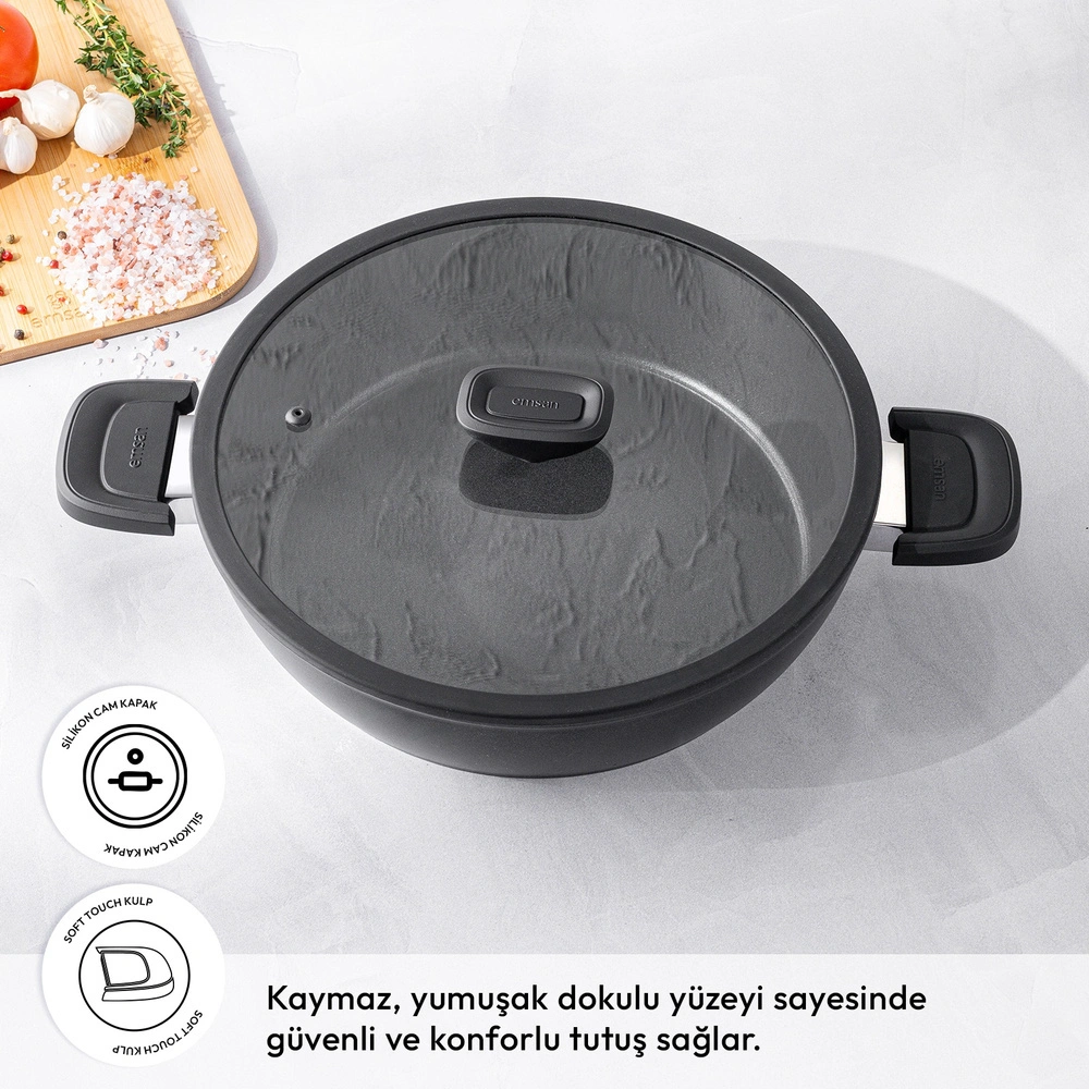 Emsan Diamente Karnıyarık Tenceresi 24 cm görseli 2