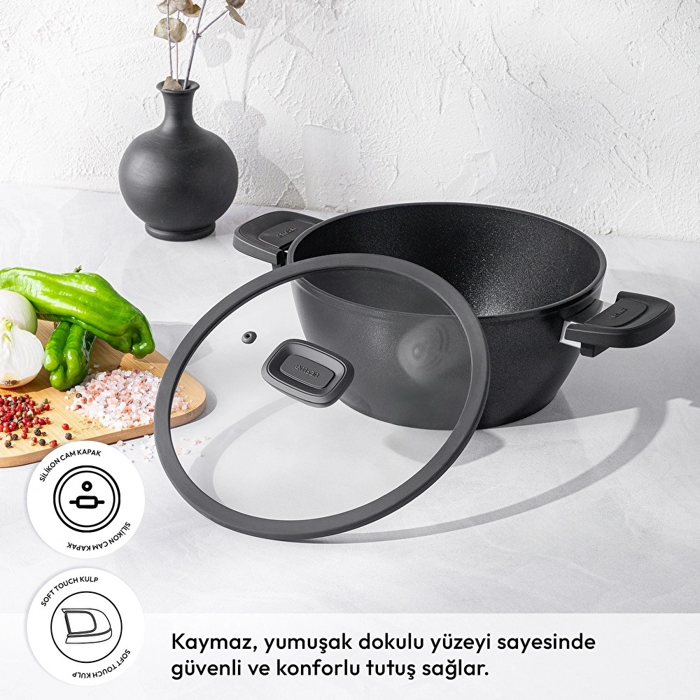 Emsan Diamente Derin Tencere 24 cm görseli 2