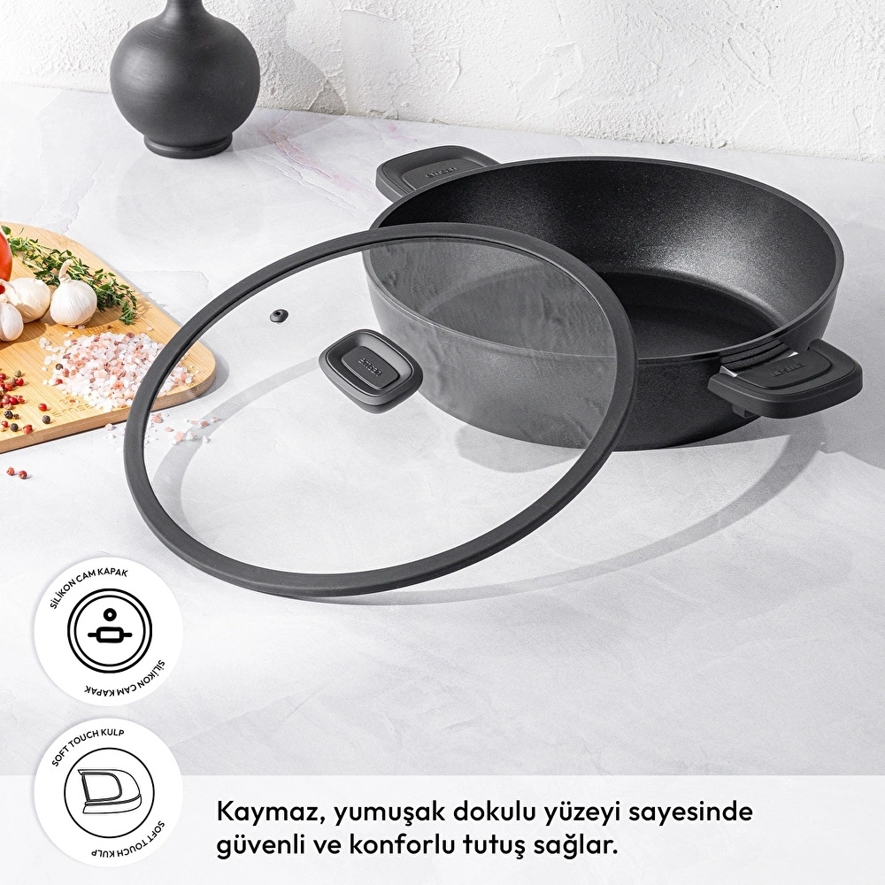 Emsan Diamente Karnıyarık Tenceresi 30 cm görseli 2