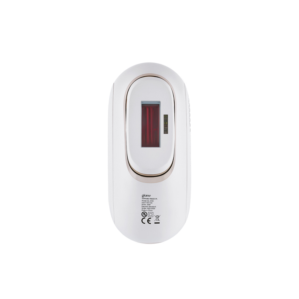 Glame Sapphire Freeze IPL - Buz Başlıklı Lazer Epilasyon Cihazı | Safir Soğutmalı Ağrısız Ev Tipi Tüy Alma Cihazı Beyaz görseli 6