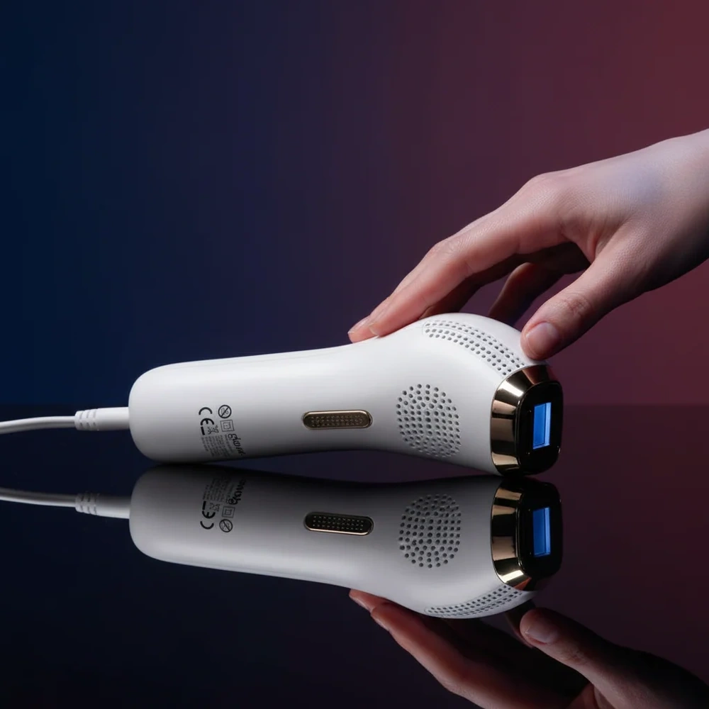 Glame Silk Pulse IPL - Lazer Epilasyon Cihazı | Ağrısız & Acısız Ev Tipi Lazer Tüy Alma Cihazı Beyaz görseli 1