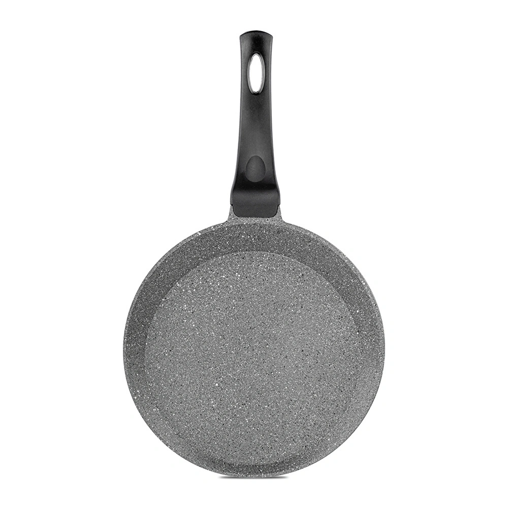 Emsan Stone Alüminyum Döküm Krep Tavası 26 cm Gri görseli 5