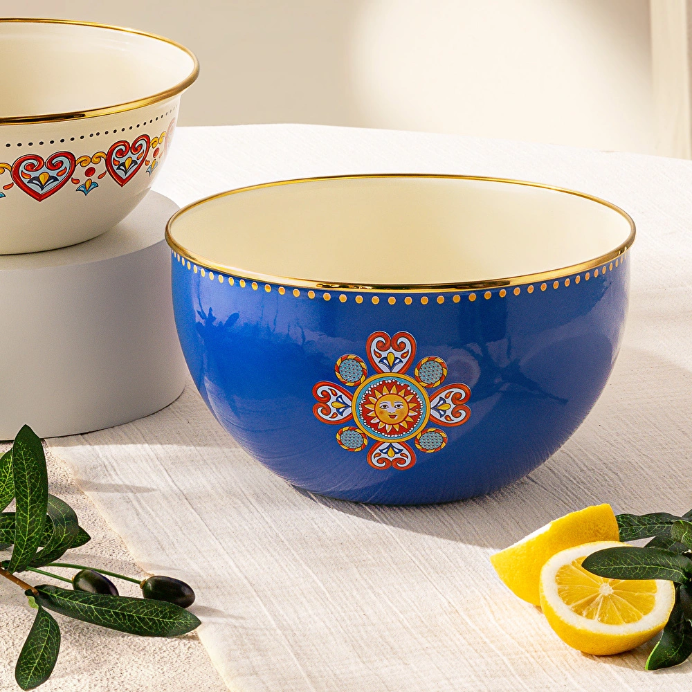 Emsan Solemar Emaye Karıştırma Kabı 24 cm görseli 4