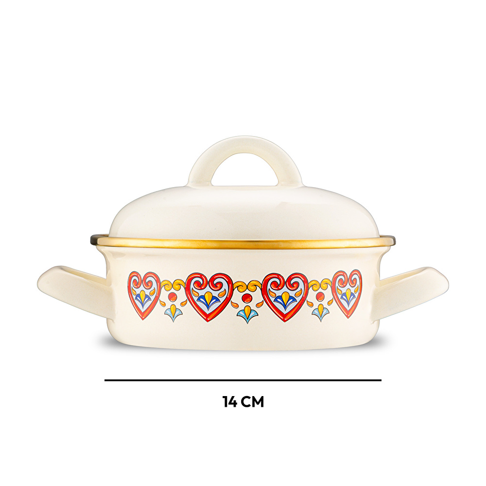 Emsan Solemar Emaye Midi Set 14 cm görseli 4