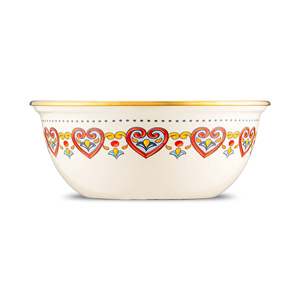 Emsan Solemar Emaye Salata Kasesi 20 cm görseli 7