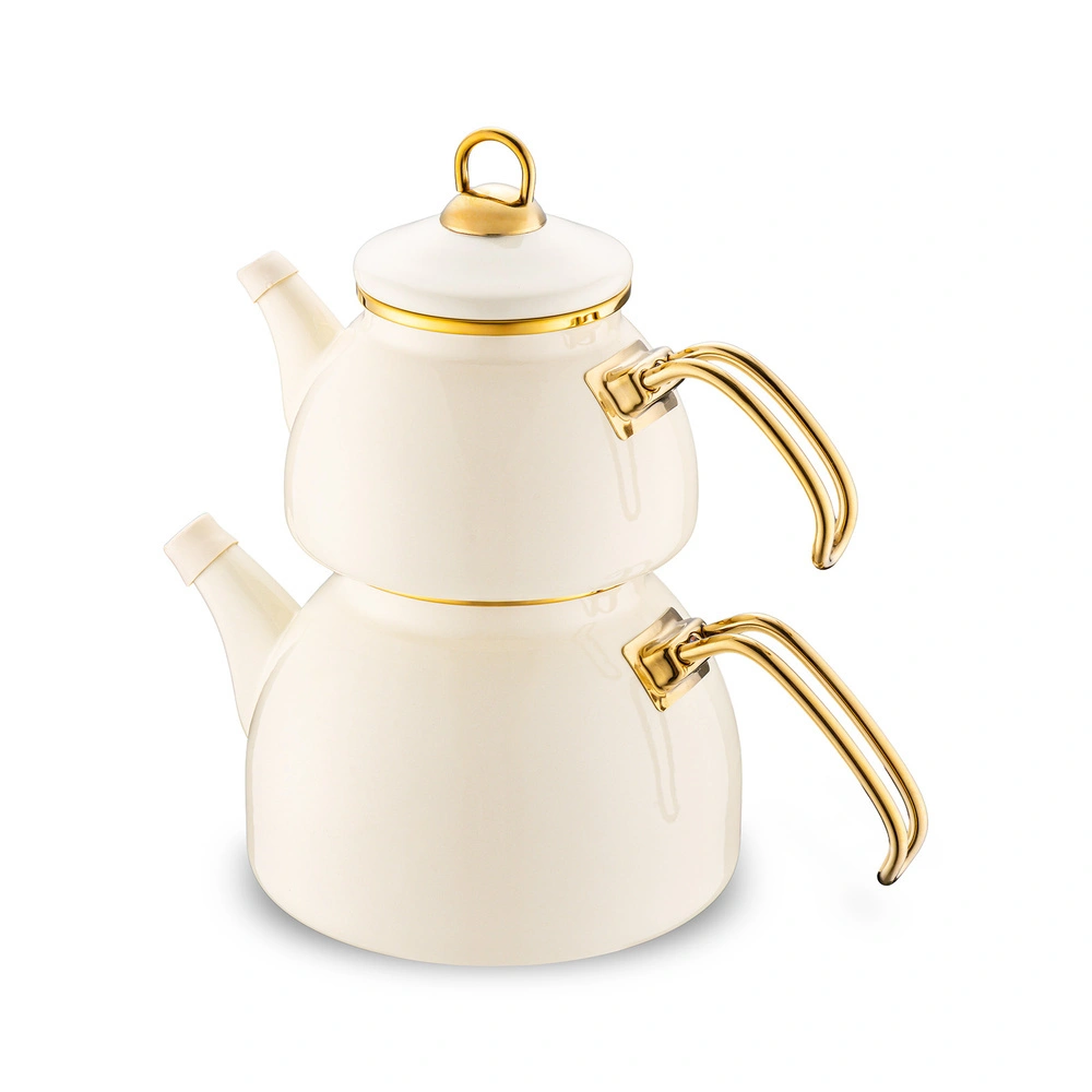 Emsan Retro Emaye  Midi Çaydanlık Takımı 1,1L & 2,3L görseli 5
