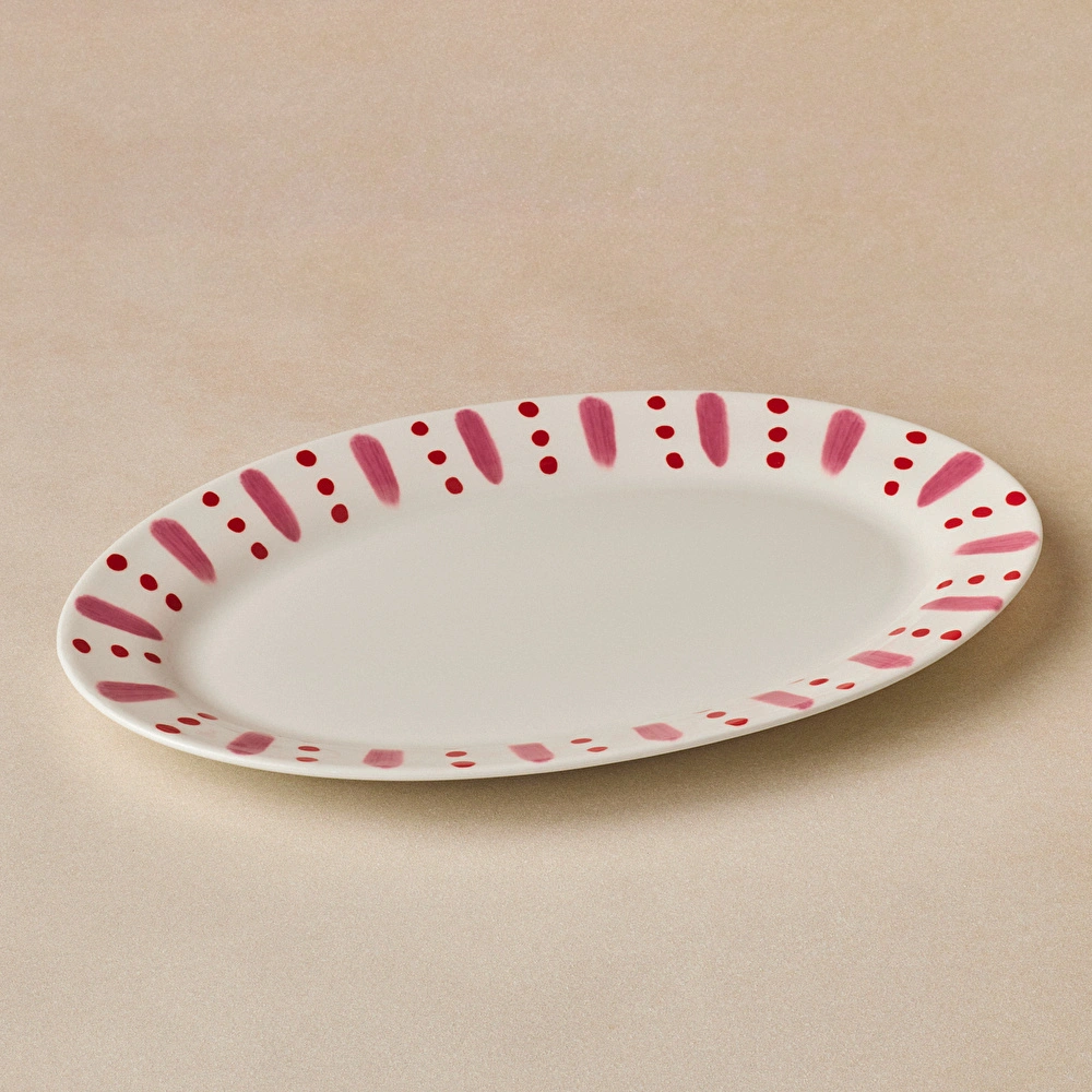 Karaca Cherry Time Kayık Tabak 30 cm görseli 2