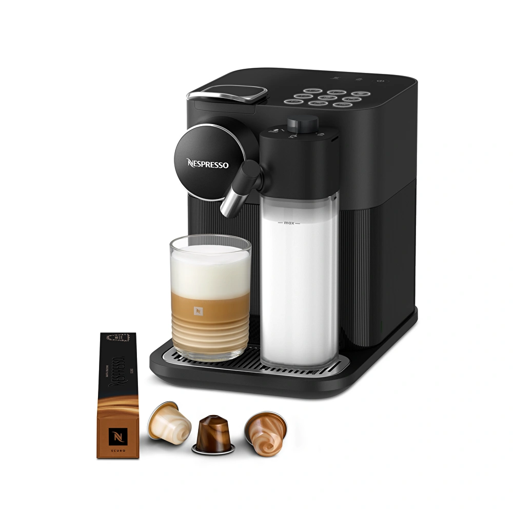 Nespresso F541 Gran Latissima, Travel Mug, Lungo Bardak ve Kahve Kapsülü ile Sevgililer Günü Özel Set Siyah görseli 3