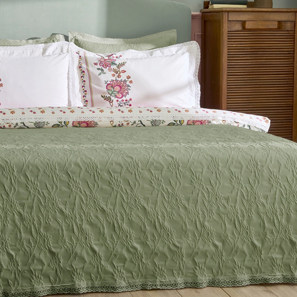 Karaca Home  Everbloom %100 Pamuk Düet Set görseli 4