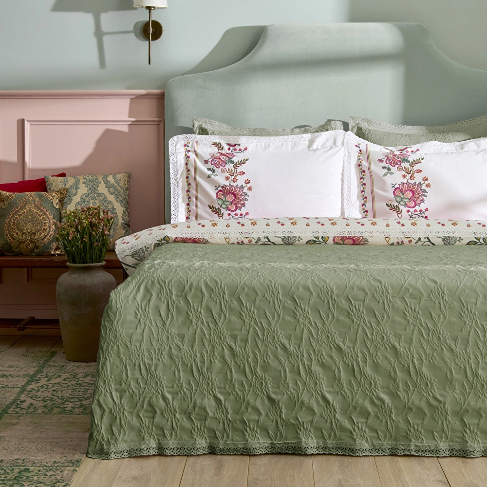 Karaca Home  Everbloom %100 Pamuk Düet Set görseli 3