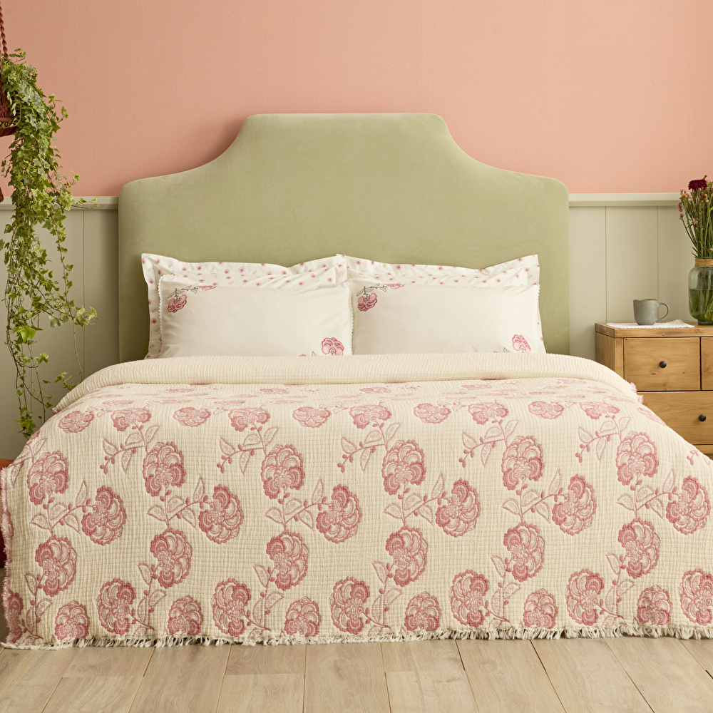 Karaca Home Lioren %100 Pamuk Nish Set Çift Kişilik Pike Takımı Multicolour görseli 2