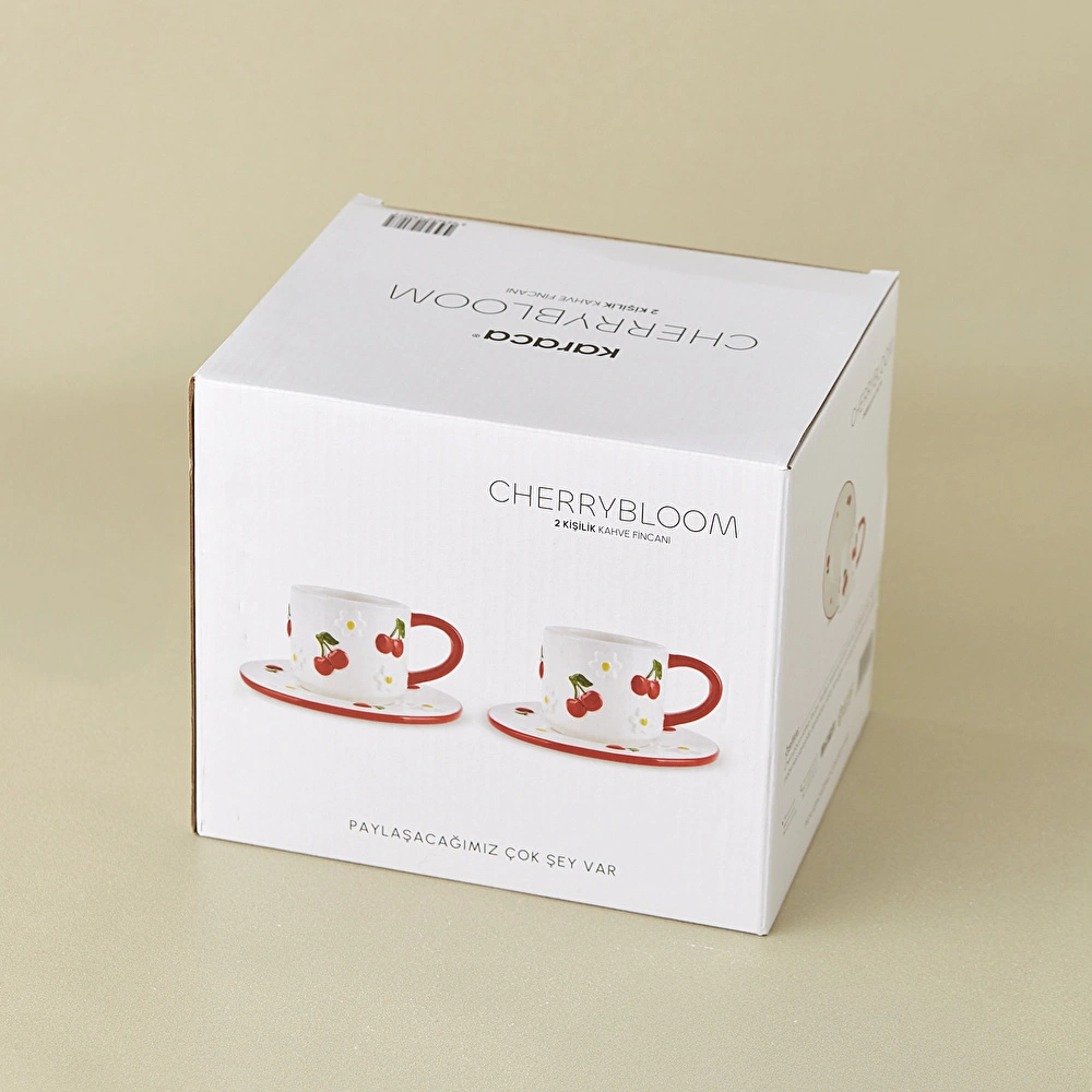 Karaca Cherrybloom 2 Kişilik Kahve Fincan Takımı 100 ml görseli 5
