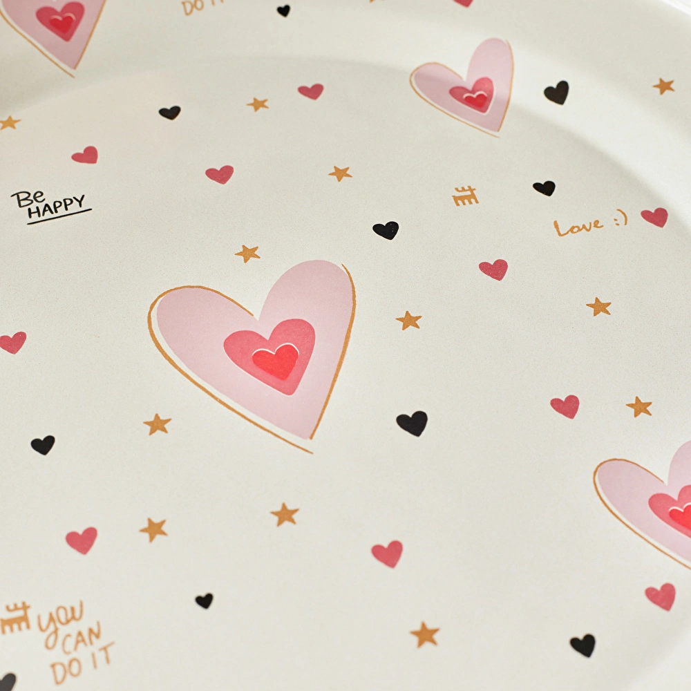 Karaca Pink Love Emaye Kek Fanusu 31 cm görseli 6