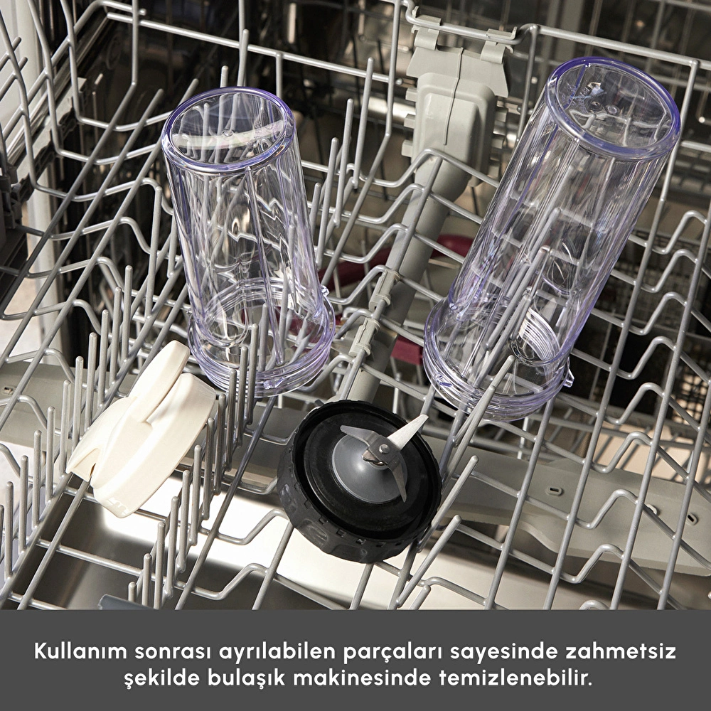 Karaca Blendfit Go Personal Kişisel Smoothie Blender Çift Hazne Starlight 600ml & 400ml görseli 10