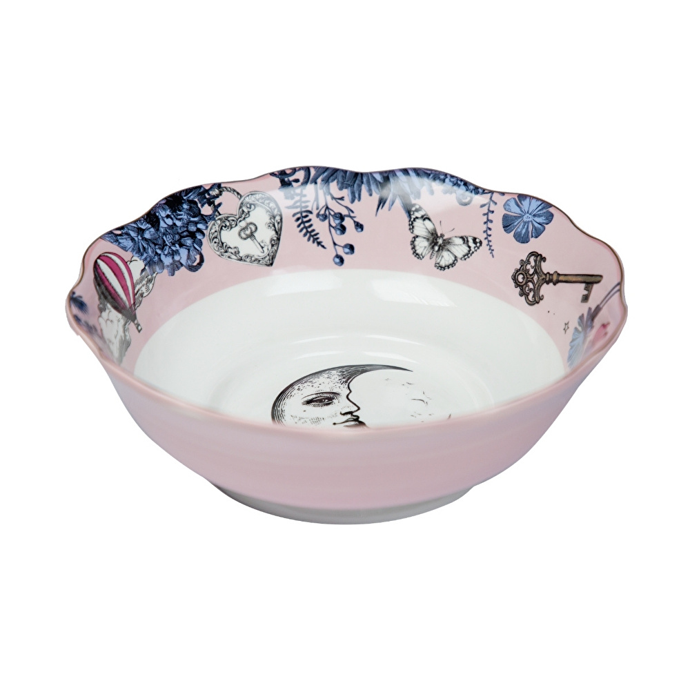 Baci Milano Allegria Pembe Desenli Salata Kasesi  Ø 26 cm, H 11 cm görseli 3