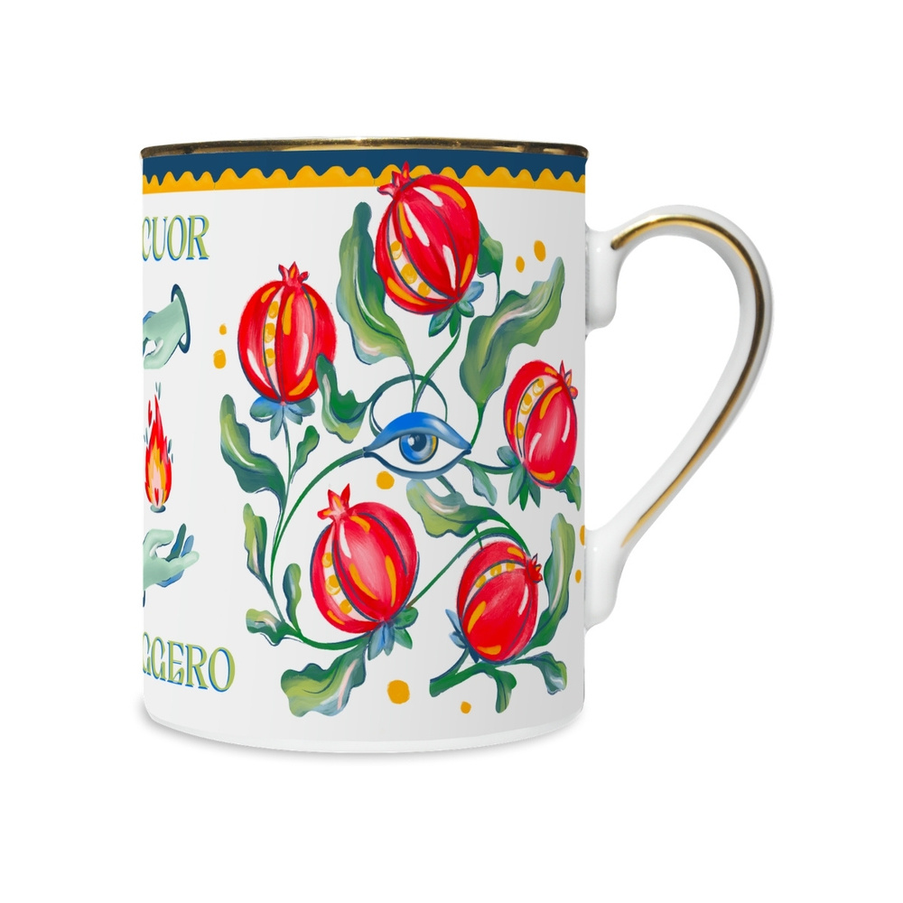 Baci Milano Dolce Far Niente Nar Desenli Kupa 400 ml görseli 1