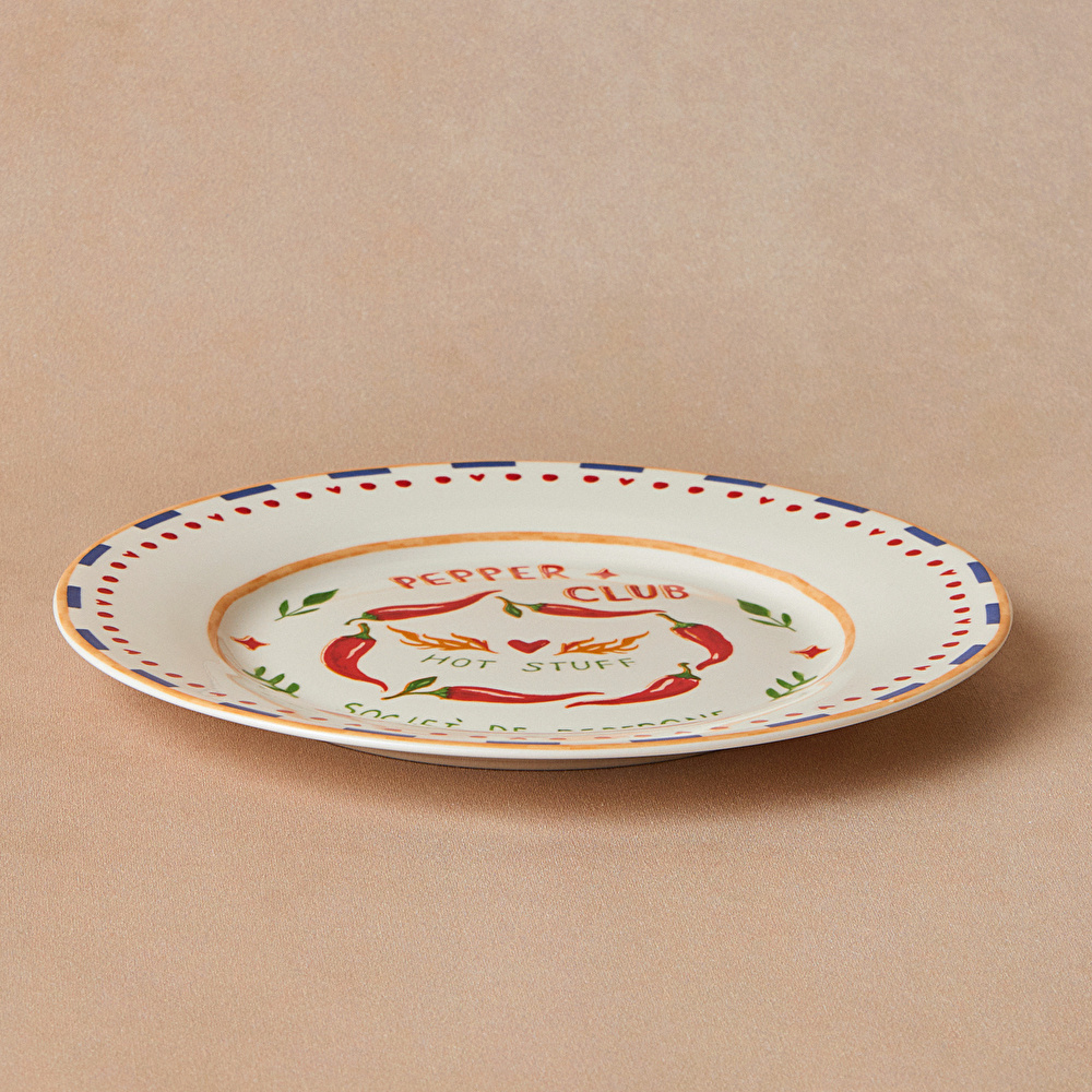 Karaca Pepper Club Pasta Tabağı Peperone 19 cm Mavi görseli 3