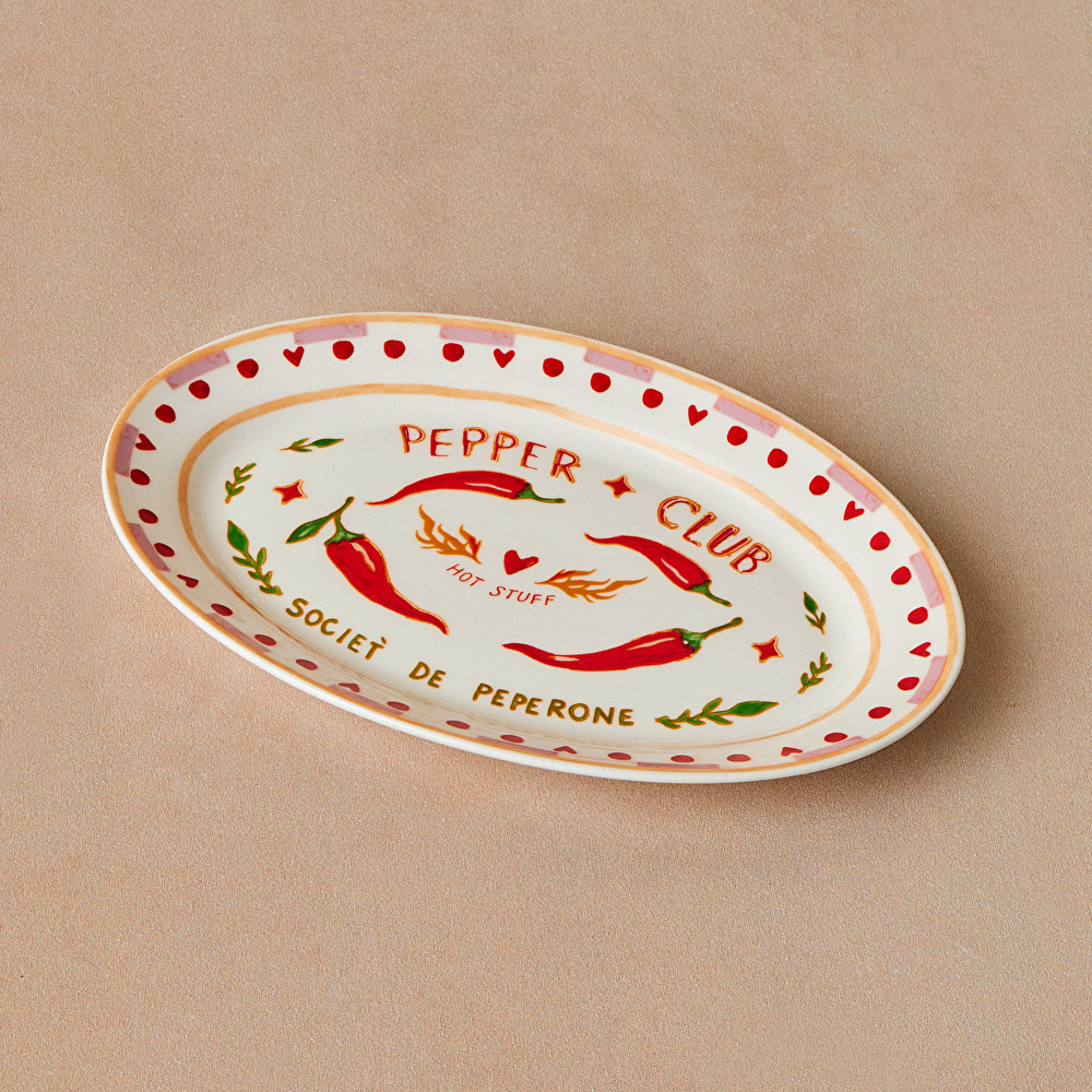 Karaca Pepper Club Kayık Tabak 20 cm görseli 2