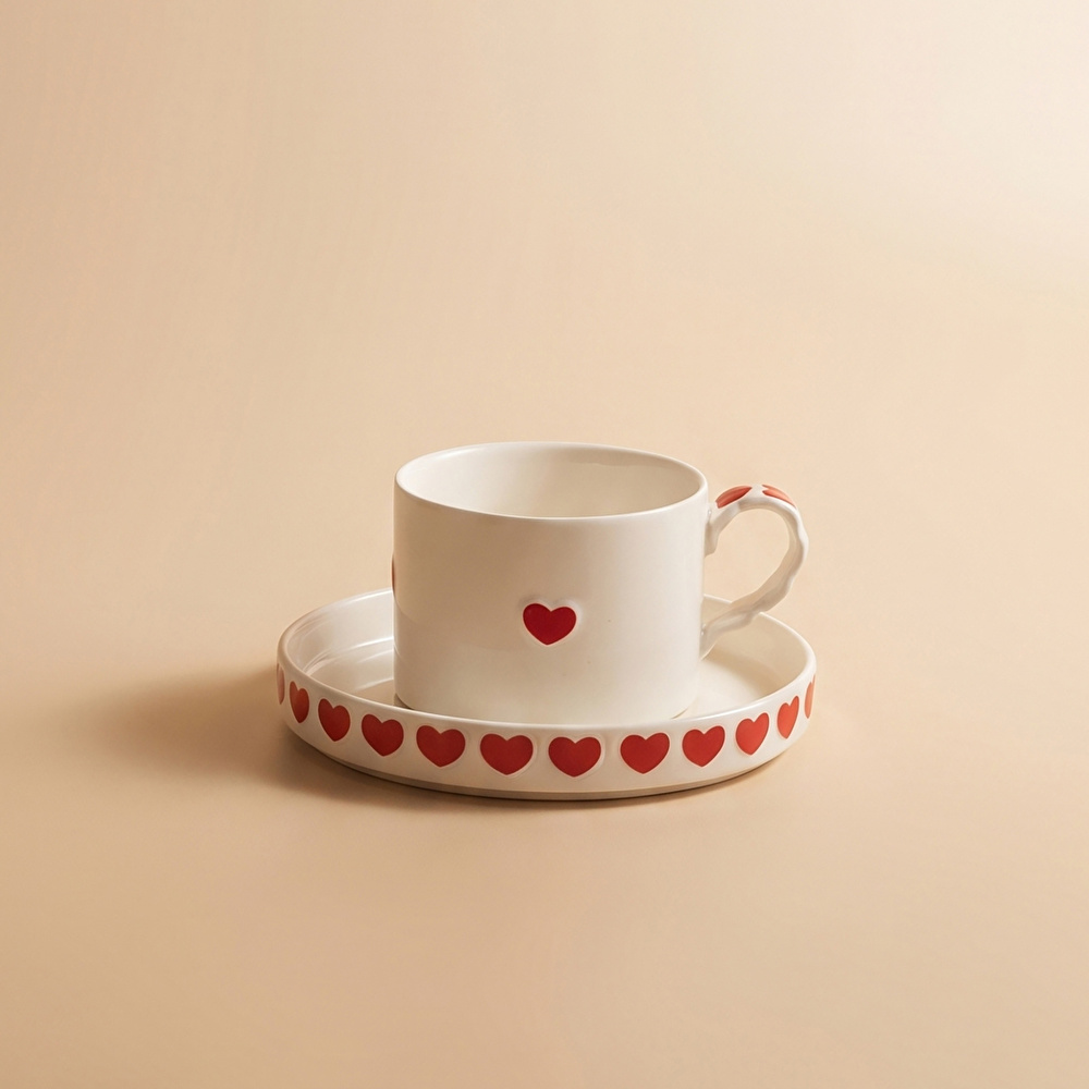 Karaca Sweetheart Çay Fincan Takımı Beyaz 195 ml görseli 1