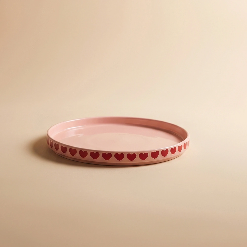 Karaca Sweetheart Pasta Tabağı Pembe 21,5 cm görseli 2