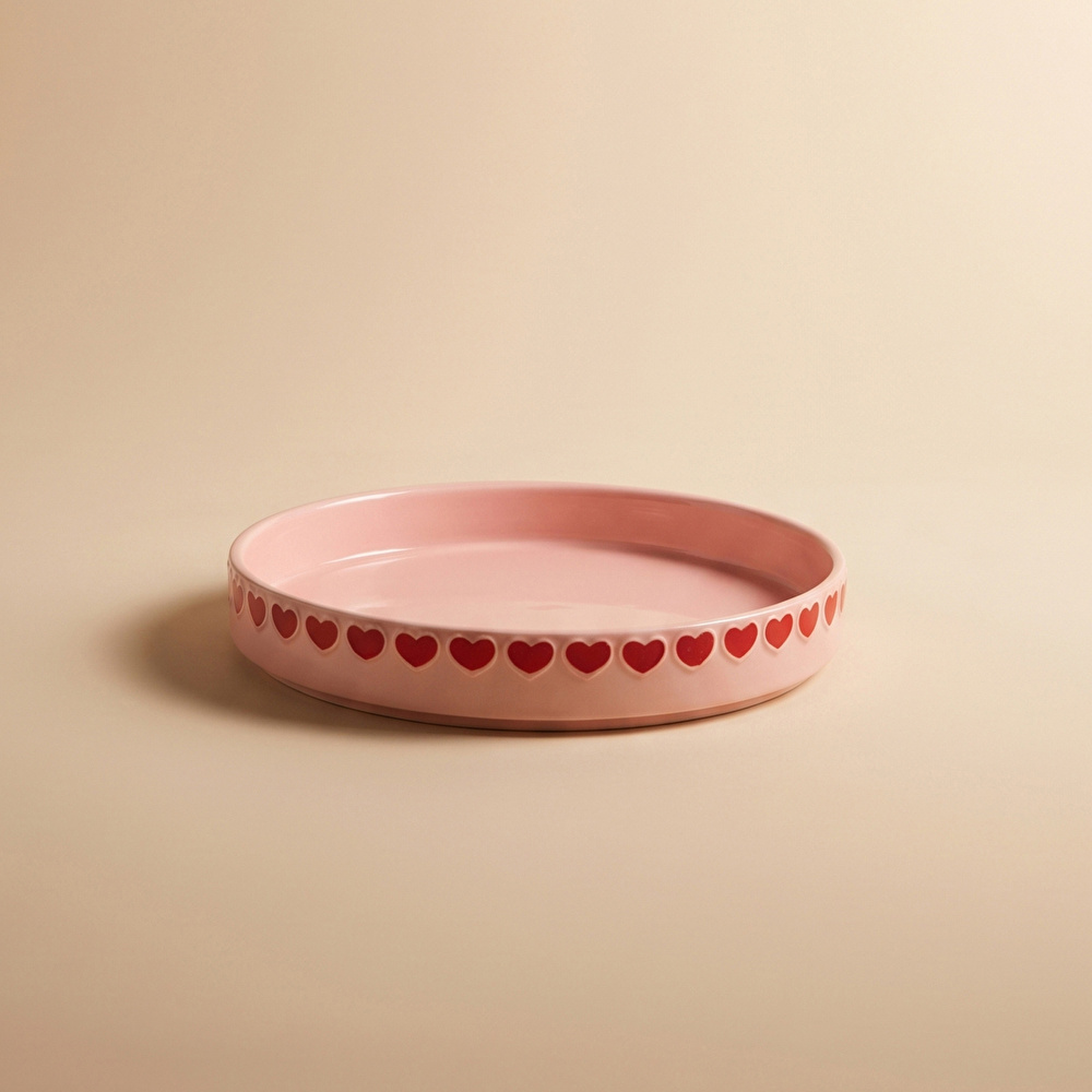 Karaca Sweetheart Çukur Tabak Pembe 20 cm görseli 2