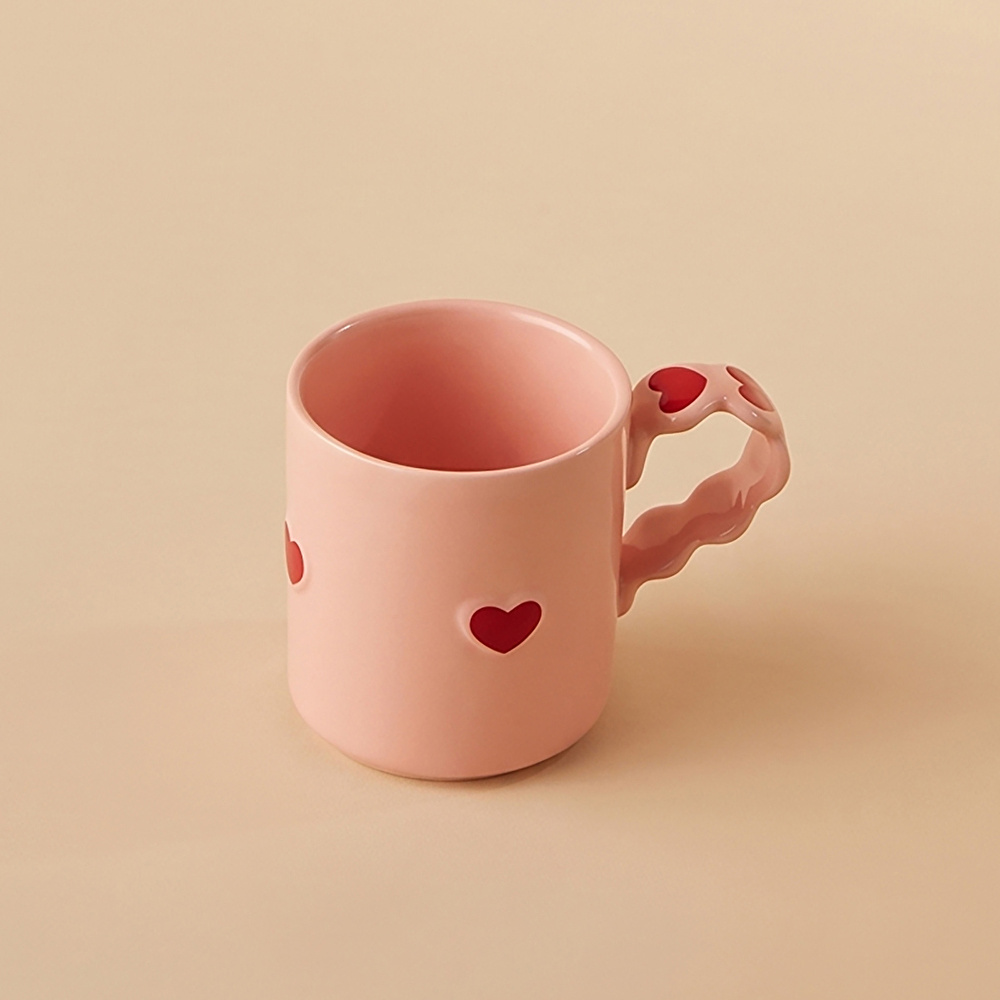 Karaca Sweetheart Kupa Pembe 480 ml görseli 3