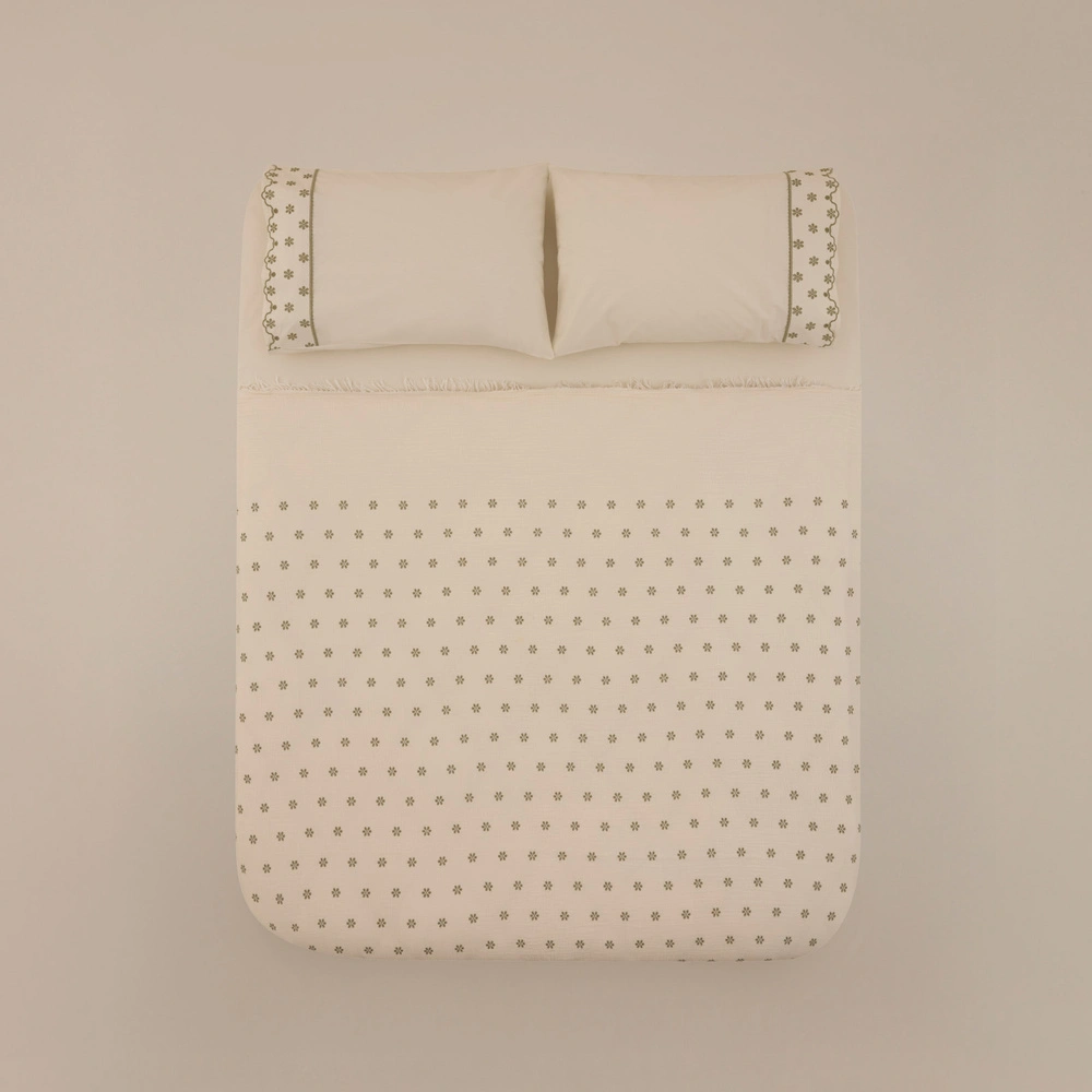 Karaca Home Carezza Brodeli Muslin Çift Kişilik Pike Takımı Yeşil görseli 5