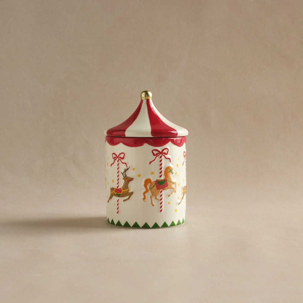 Karaca New Year Yılbaşı Carousel Baharatlık 16,5 cm görseli 3