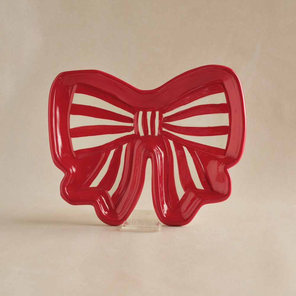 Karaca New Year Ribbon Sunum Tabağı 25 cm görseli 2
