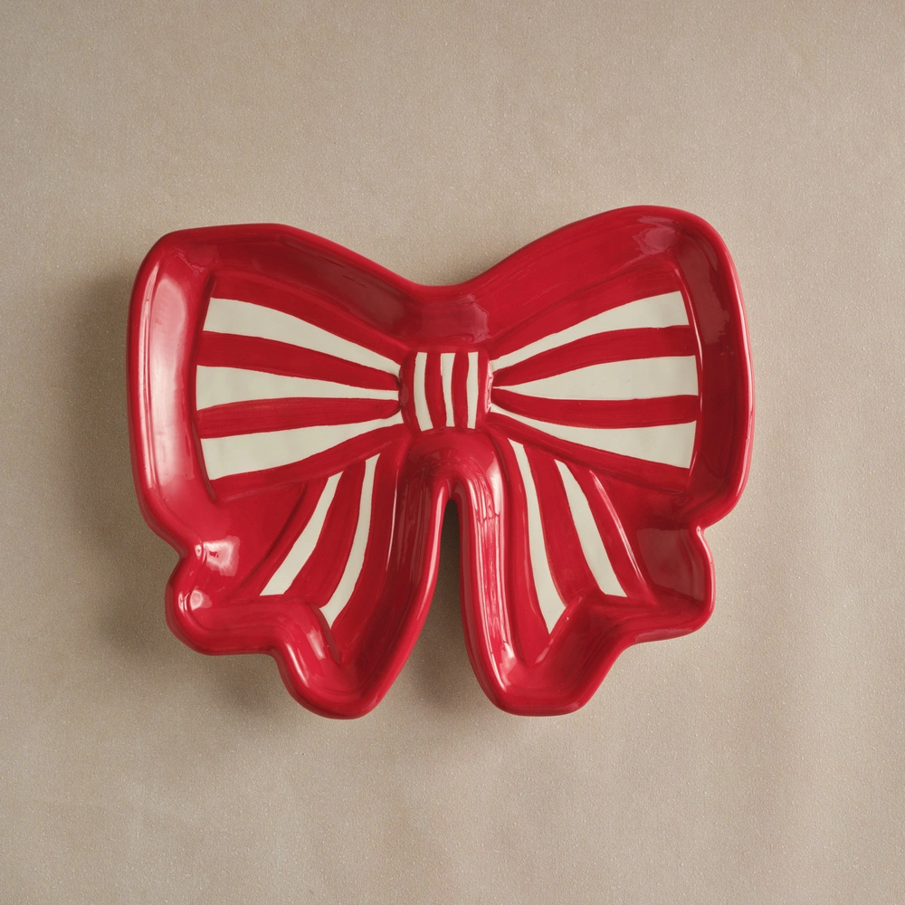Karaca New Year Ribbon Sunum Tabağı 25 cm görseli 3