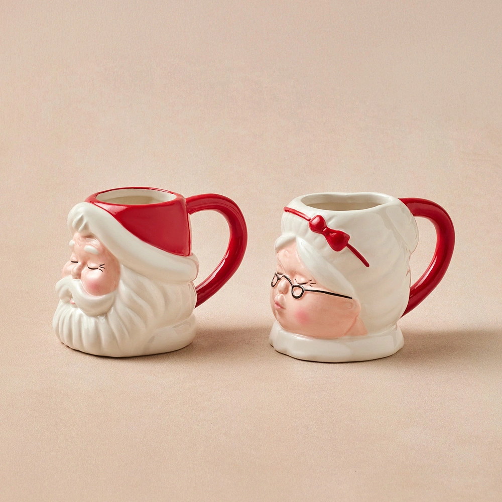 Karaca New Year 27 Santa Couple Double Kahve Fincanı 2 Kişilik 150 ml görseli 3