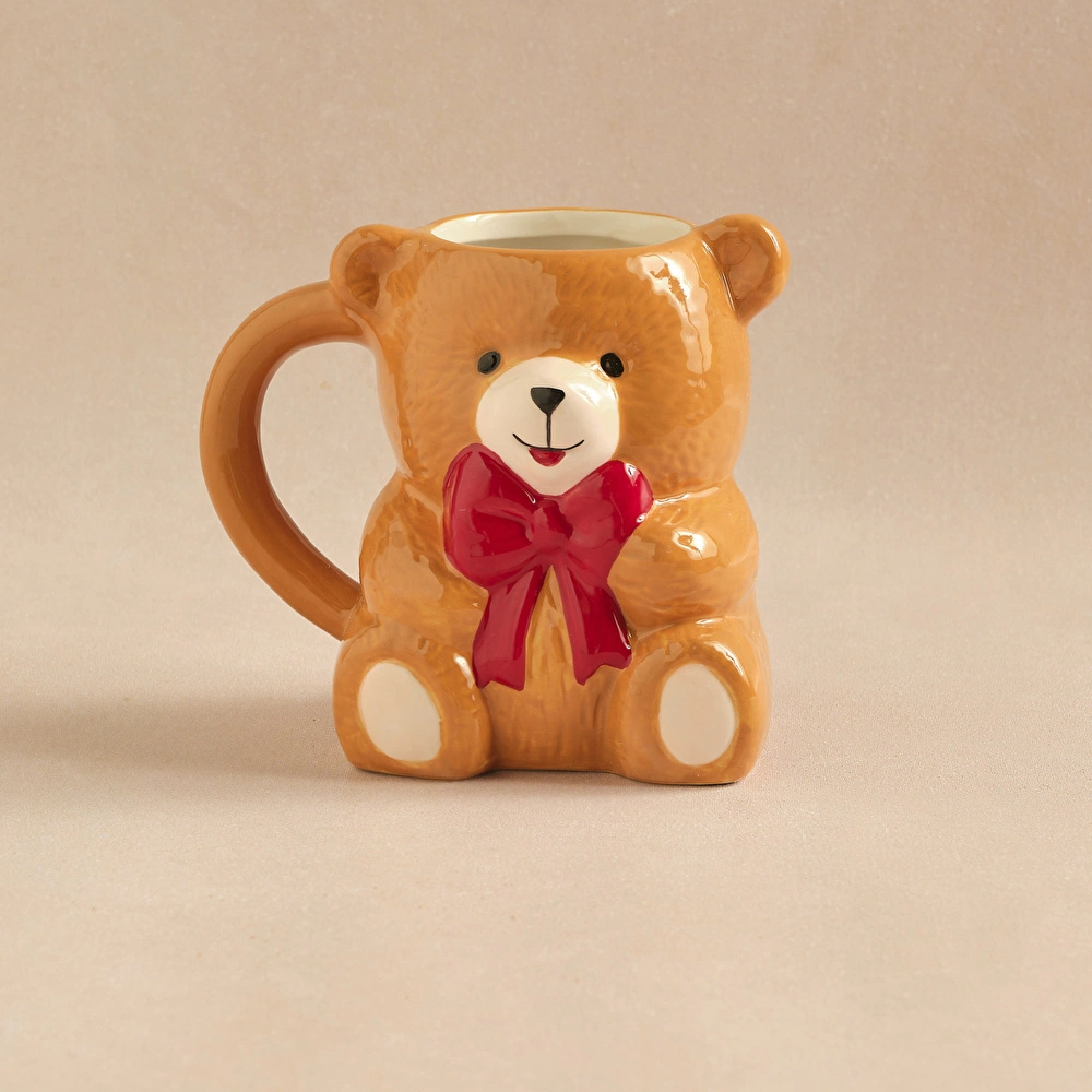 Karaca New Year Yılbaşı Lovely Bear Kupa 450 ml görseli 1