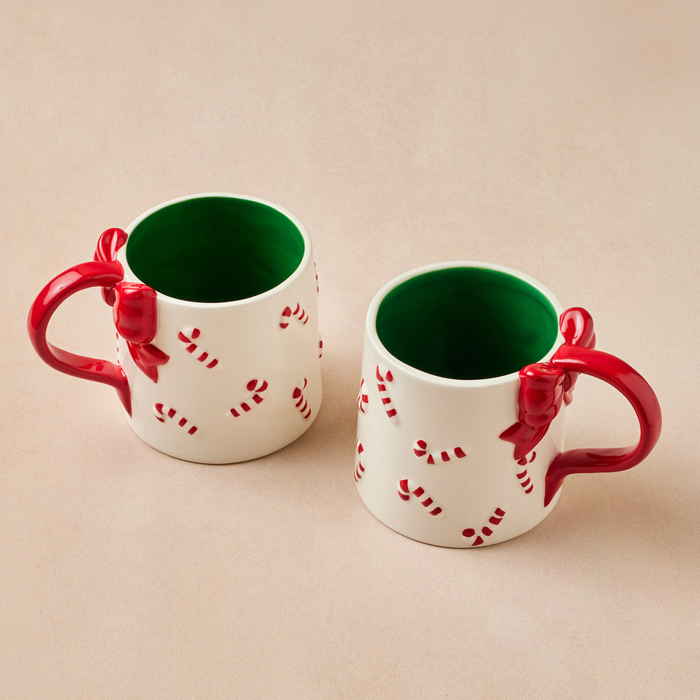 Karaca New Year Yılbaşı Cane Bow Kupa 600 ml görseli 2