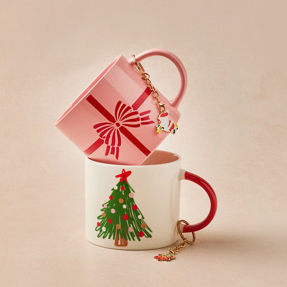 Karaca New Year Yılbaşı Charm Hediyeli Tree Kupa 350 ml görseli 4
