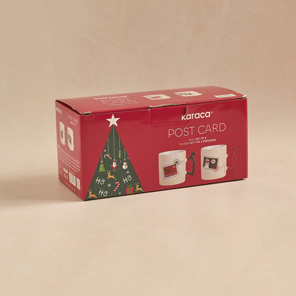 Karaca New Year Post Card 2 Kişilik Kupa Seti 230 ml görseli 7