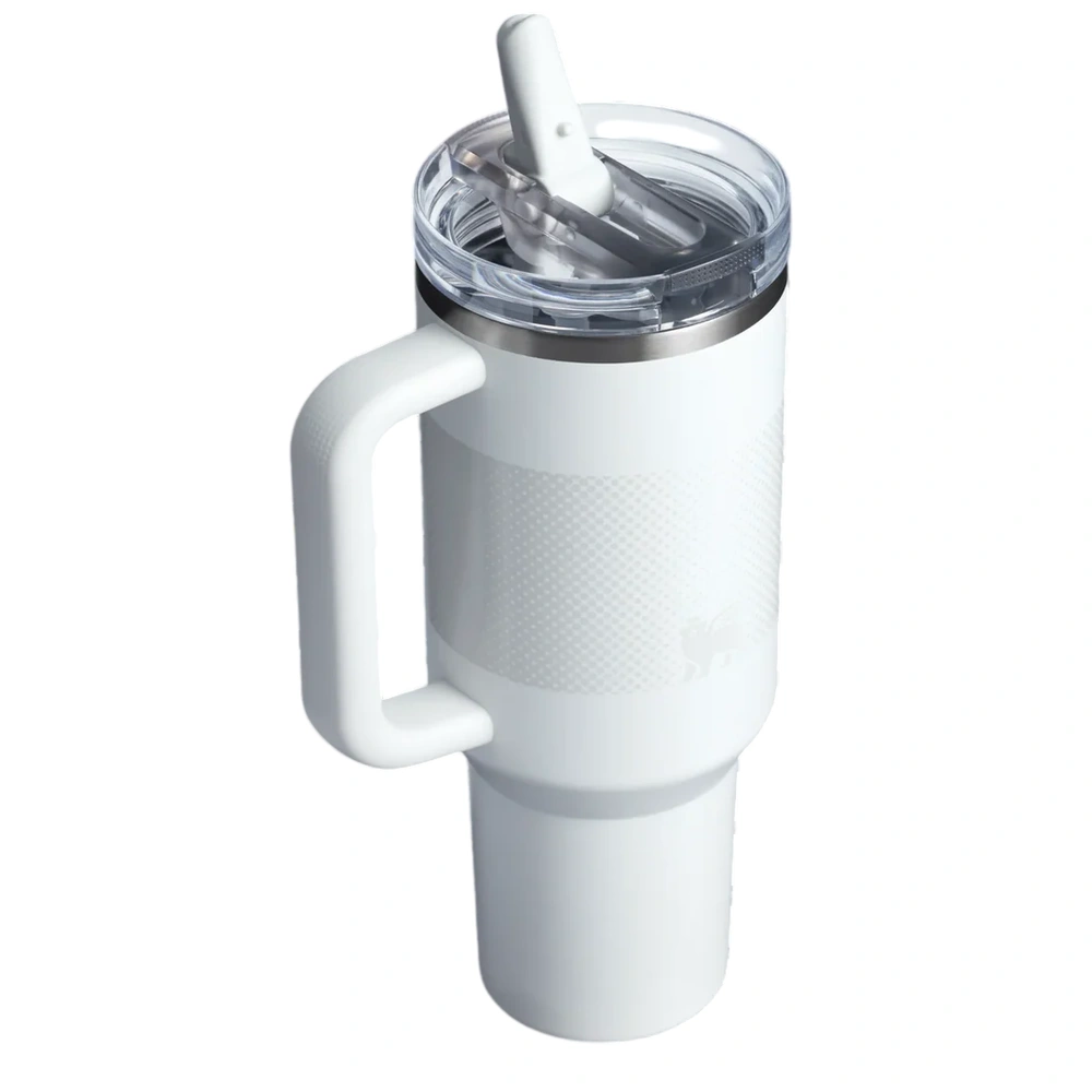 Stanley The Quencher ProTour Flip Straw Tumbler Pipetli Termos 1,18 LT Buz Beyaz görseli 2