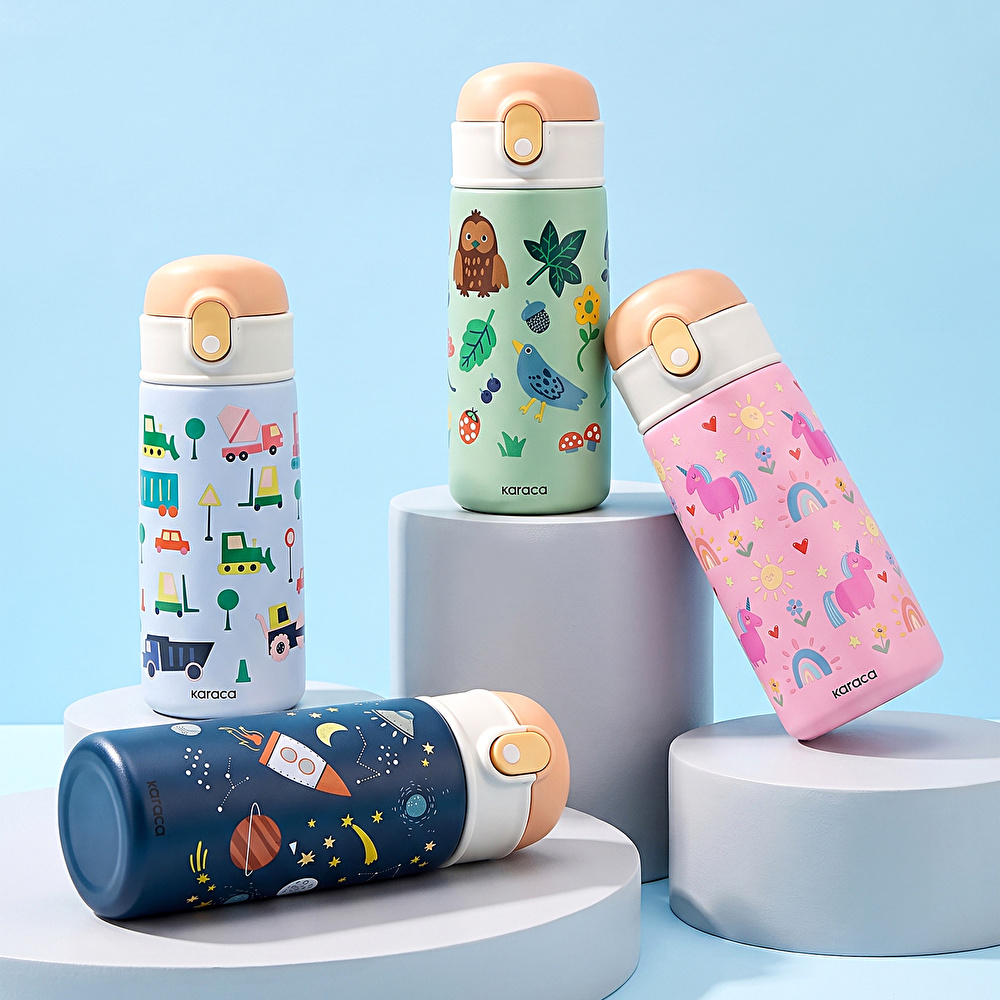 Karaca Little Joys Jungle Çelik Sızdırmaz Termos 500 ml görseli 4