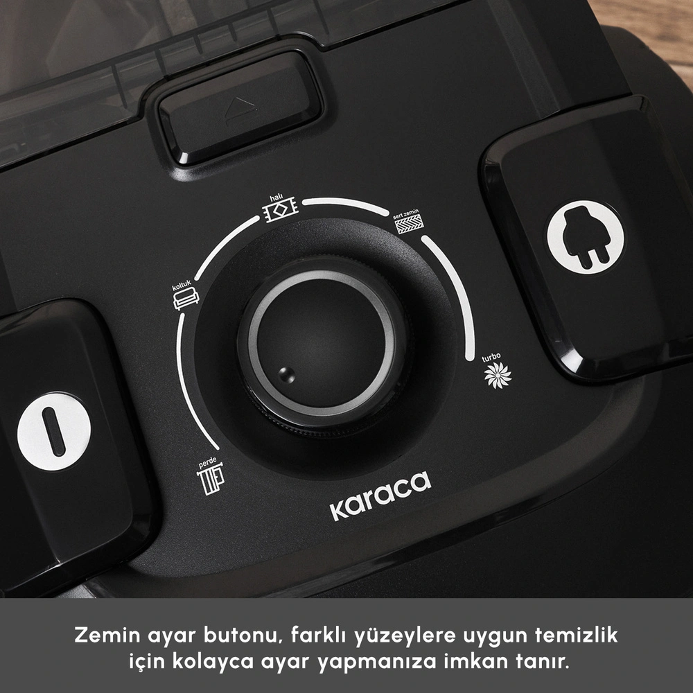 Karaca Vantuz ForceX Elektrikli Süpürge Black görseli 9