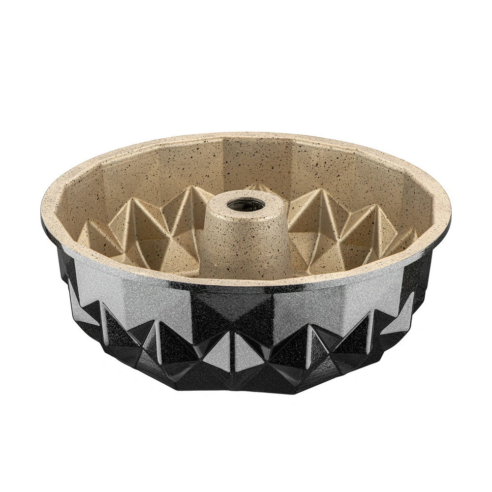 Emsan Black Shiny Star Döküm Kek Kalıbı 22 cm görseli 5